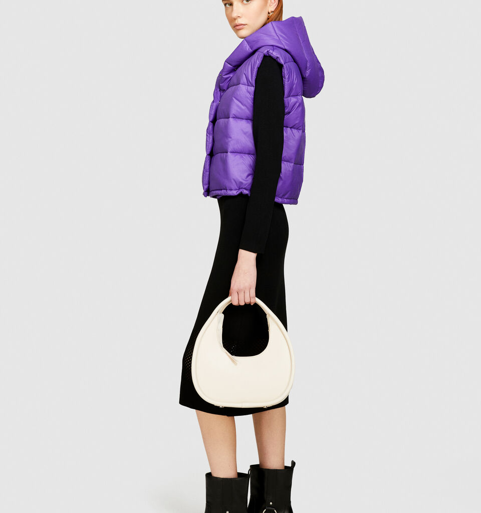 Sleeveless jacket with hood - null - Lilac | Sisley image number 2
